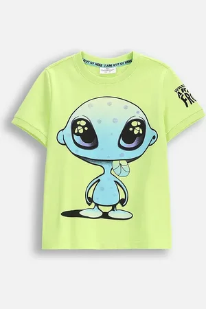COCCODRILLO Dětské bavlněné tričko barva, s potiskem, COSMIC RAVE BOY KIDS