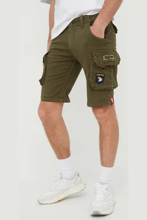Alpha Industries Kraťasy pánské, barva, 186209.142-DarkOlive