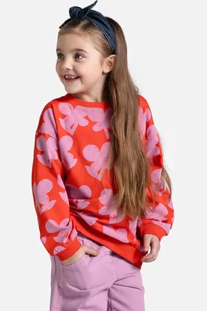 COCCODRILLO Dětská mikina barva, vzorovaná, MAXITROPIC GIRL KIDS