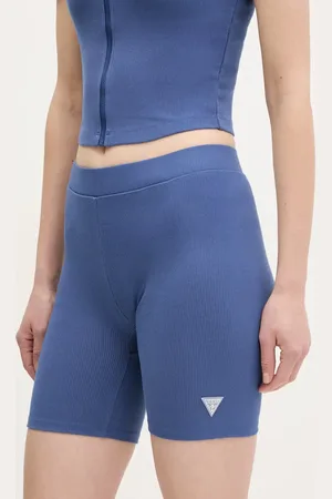 Guess Kraťasy CROCUS dámské, barva, hladké, medium waist, V5GD12 KCRS2