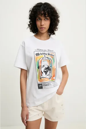 Moschino Bavlněné tričko barva, 0716 3732
