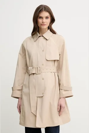 Emporio Armani Trench kabát dámský, barva, přechodný, EW000638 AF12646