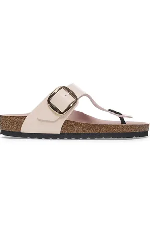 Birkenstock Kožené žabky Gizeh Big Buckle dámské, barva, 1029484