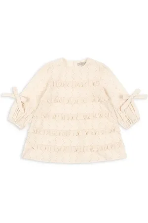 Konges Sløjd Dětské bavlněné šaty FRILLA DRESS barva, mini, KS102232