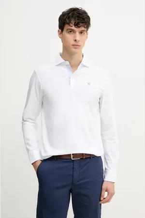 Hackett Bavlněné tričko s dlouhým rukávem barva, HM551004