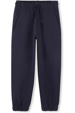 Kenzo Dětské bavlněné tepláky tmavomodrá barva, K61008