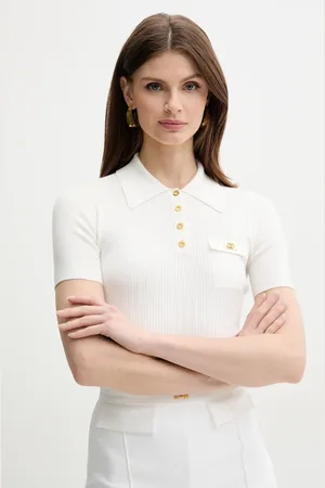 Elisabetta Franchi Svetr z hedvábné směsi barva, MK63B51E2