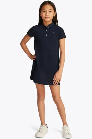 Tommy Hilfiger Dívčí šaty tmavomodrá barva, mini, KG0KG08564
