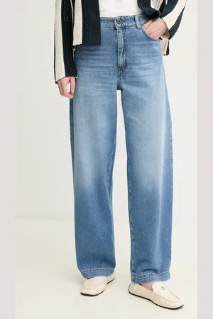 Max Mara Bavlněné džíny dámské, high waist, 2515181081600