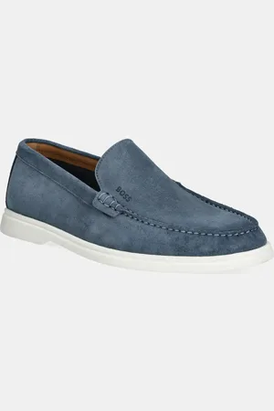 HUGO BOSS Semišové mokasíny Sienne pánské, barva, 50543083