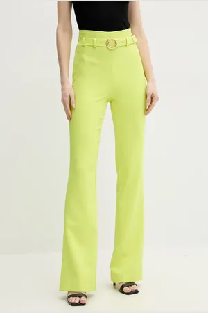 Roberto Cavalli Kalhoty dámské, barva, zvony, high waist, 78PAA130 N0450