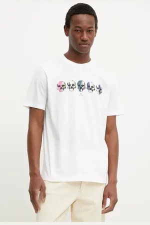 Paul Smith Bavlněné tričko barva, s potiskem, M2R.011R.PP5129