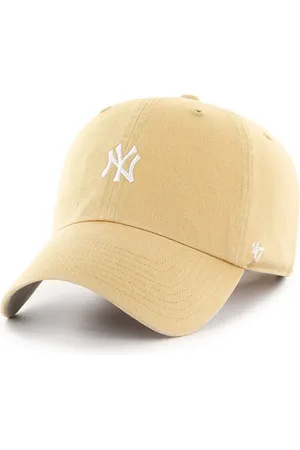 47 Brand Bavlněná baseballová čepice MLB New York Yankees barva, B-BSRNR17GWS-LT