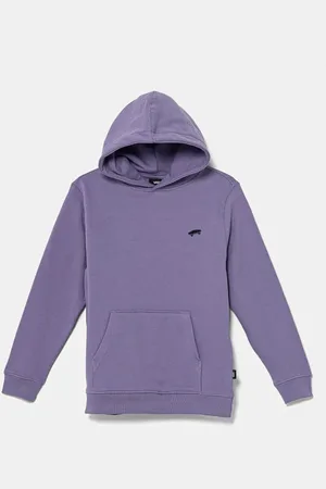 Vans Dětská bavlněná mikina SALTON LOOSE barva, s kapucí, hladká, VN000P5T6PH1