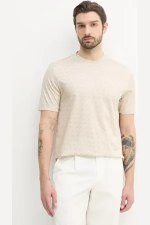 HUGO BOSS Bavlněné tričko barva, 50539303
