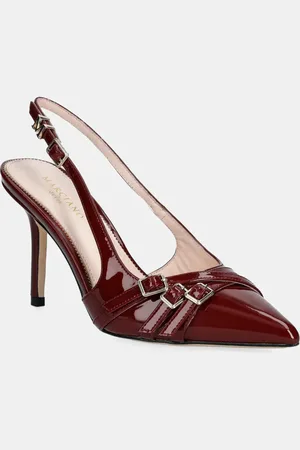 Guess Kožené lodičky SLING BACK BUCKLE S barva, 5GGZ31 7231A