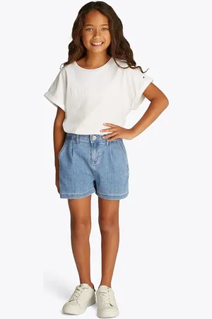 Tommy Hilfiger Džínové šortky barva, hladké, KG0KG08451