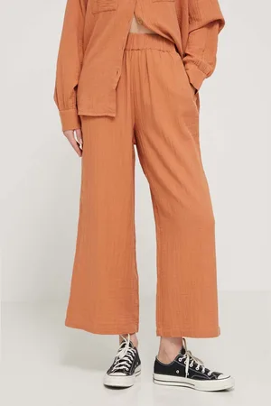 Billabong Bavlněné kalhoty Follow Me barva, široké, high waist, ABJNP00420