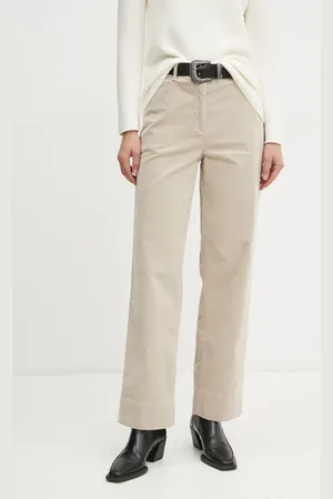 Marc O’ Polo Manšestrové kalhoty barva, high waist, 500103510243