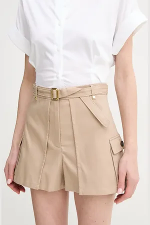 Guess Bavlněné šortky CINDY dámské, barva, hladké, high waist, 5GGD25 7293A