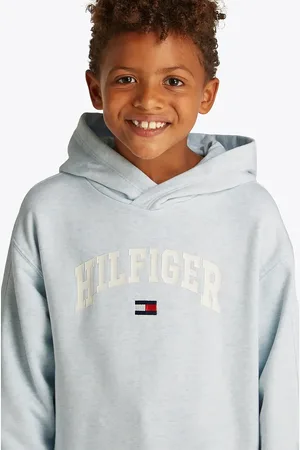Tommy Hilfiger Dětská mikina barva, s kapucí, s potiskem, KB0KB09574