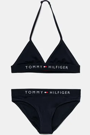 Tommy Hilfiger Dvoudílné dětské plavky tmavomodrá barva, UG0UG00799