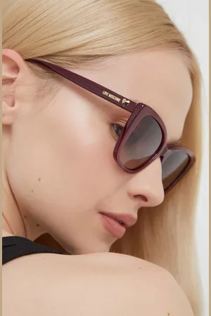 Moschino Sluneční brýle dámské, vínová barva, MOL073/S