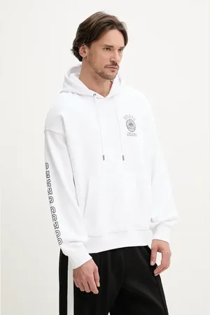 Guess Bavlněná mikina pánská, barva, s kapucí, s potiskem, M5GQ21 KCPR1