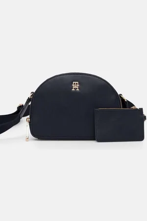 Tommy Hilfiger Kabelka tmavomodrá barva, AW0AW16482