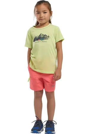 Jack Wolfskin Dětské kraťasy TURBULENCE SHORTS K barva, hladké, nastavitelný pas, A63685