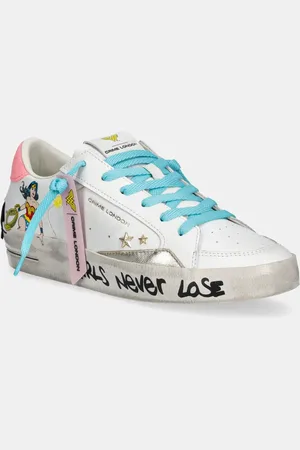 Crime london Kožené sneakers boty DISTRESSED barva, 88250PP7