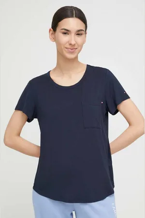 Tommy Hilfiger Tričko tmavomodrá barva