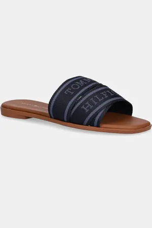 Tommy Hilfiger Pantofle WEBBING MULE dámské, bílá barva, FW0FW08421