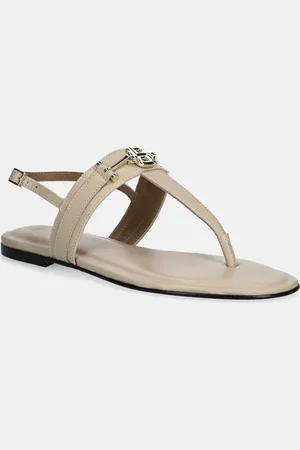 HUGO BOSS Kožené sandály Emberlyn dámské, barva, 50542316