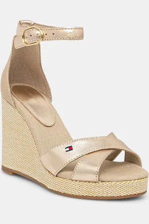 Tommy Hilfiger Sandály FLAG METALLIC HIGH WEDGE ESPAD barva, FW0FW08811