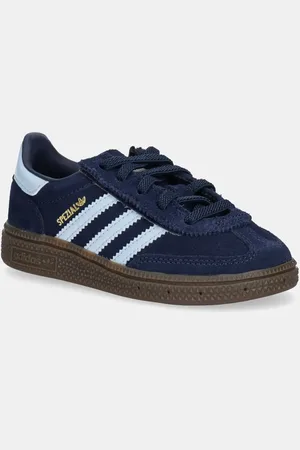 adidas Dětské semišové sneakers boty HANDBALL SPEZIAL tmavomodrá barva, JI2899