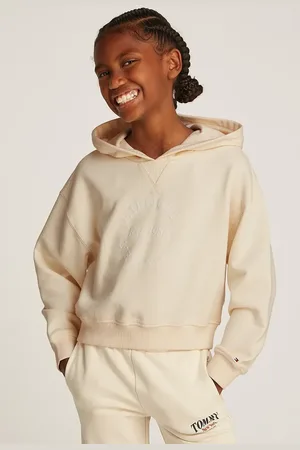Tommy Hilfiger Dětská mikina barva, s kapucí, s potiskem, KG0KG08322