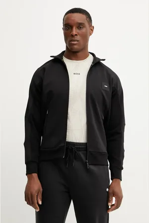 HUGO BOSS Mikina pánská, barva, hladká, 50537205