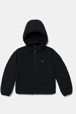Emporio Armani Dětská péřová bunda tmavomodrá barva, EB000423 AF14935