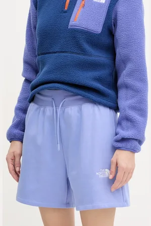 The North Face Kraťasy Essential Relaxed dámské, barva, s aplikací, high waist, NF0A8C2F0YI1