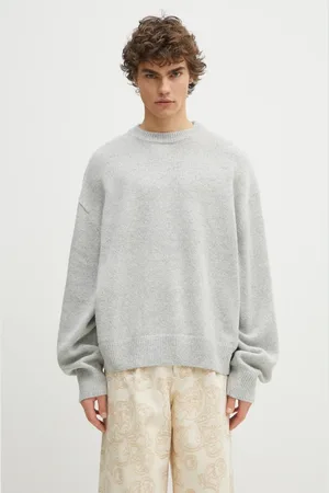 Mki Miyuki-Zoku Svetr z vlněné směsi Mohair Blend Knit Crew pánský, barva, hřejivý, MOHAIR.BLEND.KNIT.CREW.