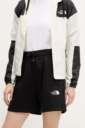 The North Face Kraťasy Essential Relaxed dámské, barva, s aplikací, high waist, NF0A8C2FJK31
