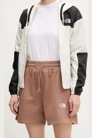 The North Face Kraťasy Essential Relaxed dámské, barva, s aplikací, high waist, NF0A8C2F6IH1