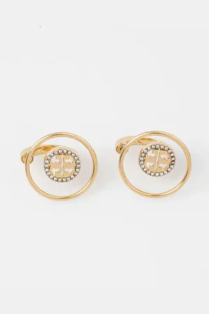 Tory Burch Pozlacené náušnice Miller Pave 164638-783