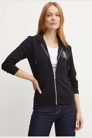 Armani Exchange Mikina dámská, barva, s kapucí, s aplikací, 6DYM79 YJEGZ