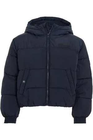 Tommy Hilfiger Dětská bunda tmavomodrá barva