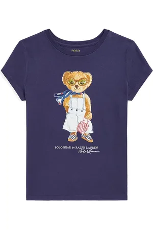 Ralph Lauren Dětské bavlněné tričko tmavomodrá barva, 313965226001