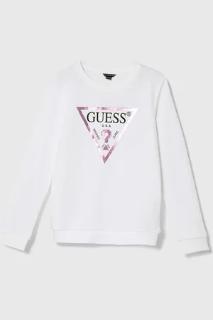 Guess Dětská bavlněná mikina barva, s potiskem, J74Q10 KAUG0