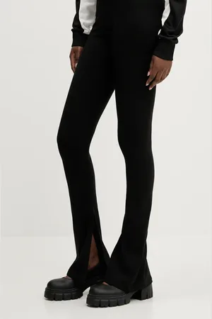 Hugo Blue Kalhoty dámské, barva, zvony, high waist, 50537418