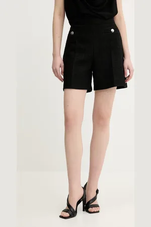 HUGO BOSS Kraťasy dámské, barva, hladké, high waist, 50537635